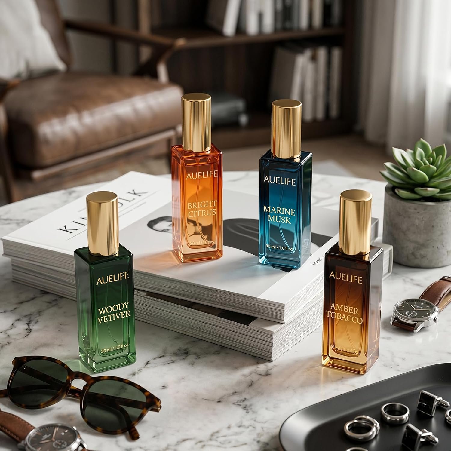 Auelife Men's Perfume Gift Set, 4x30mL Cologne, Gifts for Father, Dad & Him - Image 10