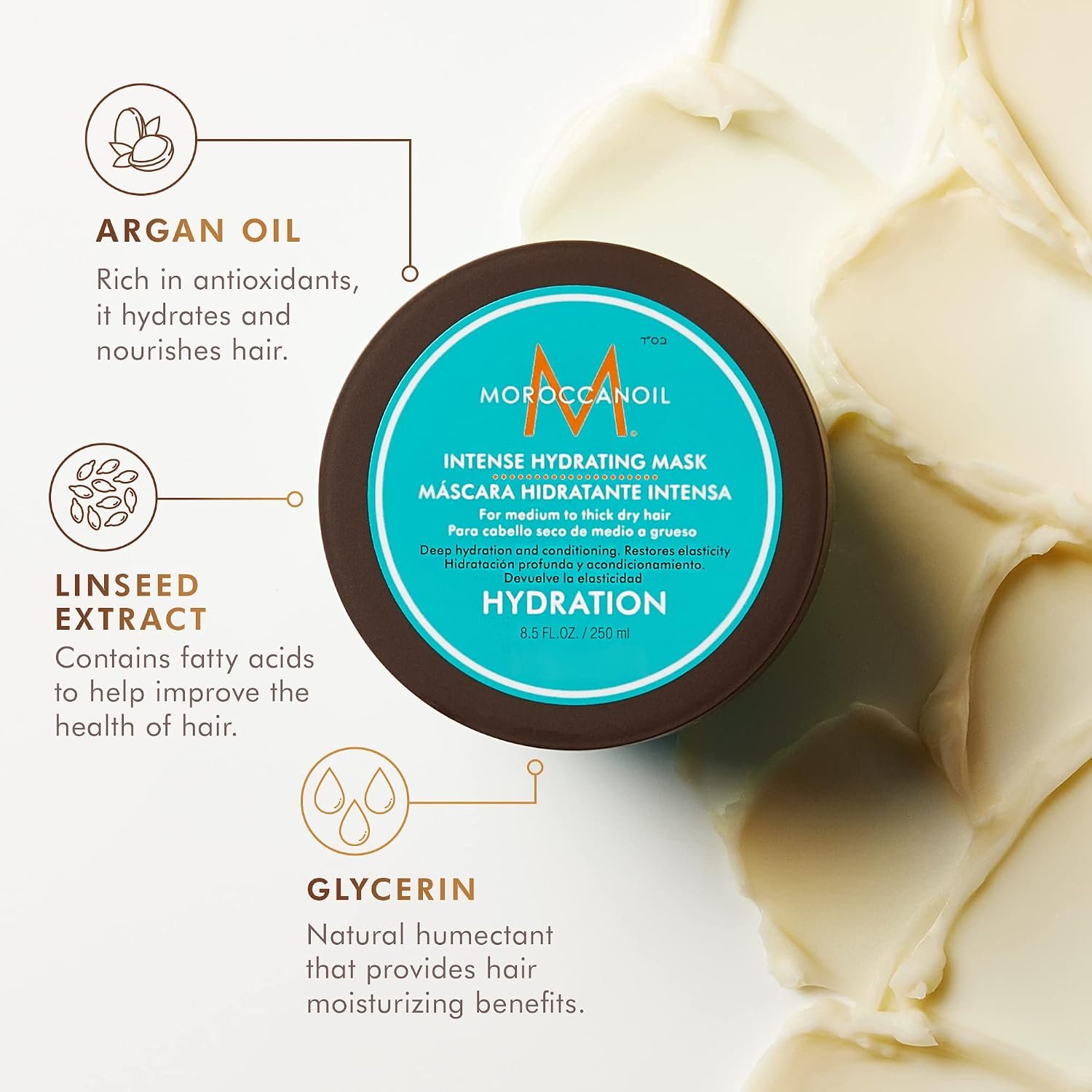 Moroccanoil Intense Hydrating Hair Mask - Image 4