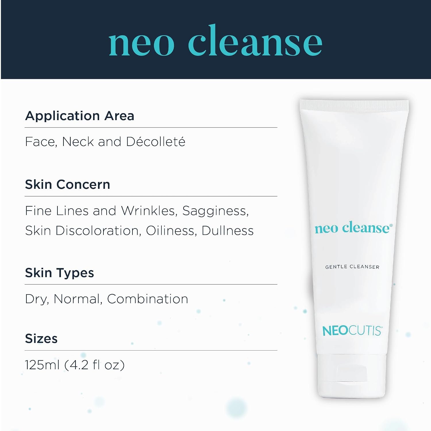 Neocutis Neo Cleanse - Gentle Skin Cleanser - Glycerin Gel - 125ml - Image 3