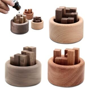 3 Pieces Wood Diffuser for Essentia...