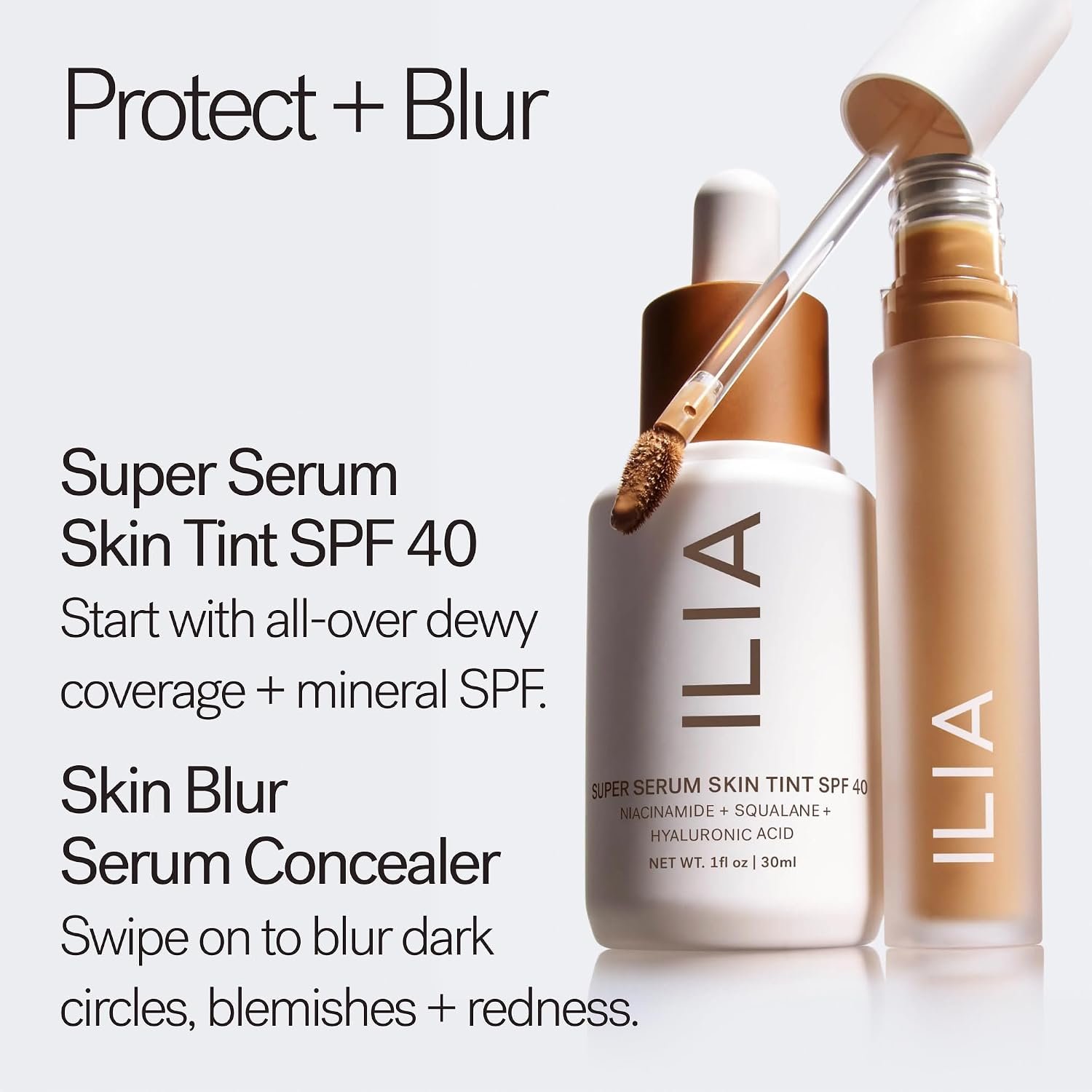 ILIA - Skin Blur Serum Concealer (5N Satin, 0.2 fl oz | 6 ml) | Self-Sets for 12-Hour Wear | Blurred Coverage | Crease-Resistant | Safe for Sensitive Skin, Clean, Cruelty-Free & Vegan - Image 9