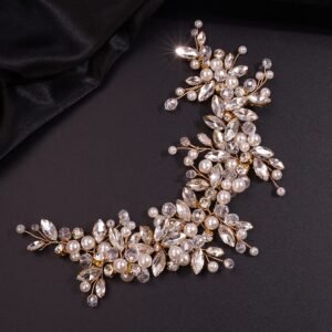Teyglen Rhinestones Pearl Crystal L...