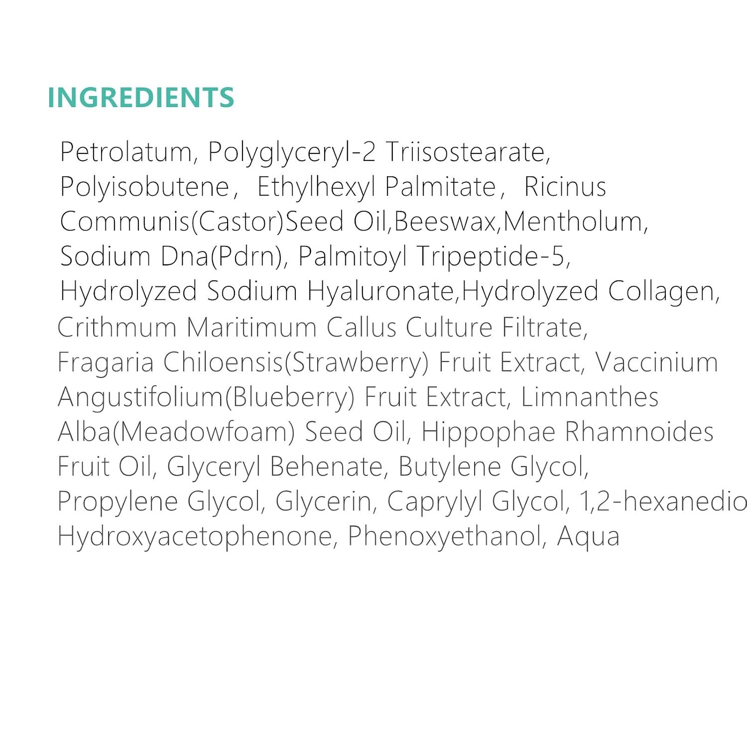 PDRN Lip Serum 0.5 fl.oz, Collagen Peptide Gloss Lip Balm for Hydrates | Salmon PDRN, Softens & Plumps Lines, Barrier Support, Flake Smoothing, Glazed Jelly& Non-Sticky, Day & Night Mask - Image 7