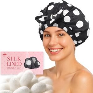 LitBear Luxury Silk Lined Shower Ca...
