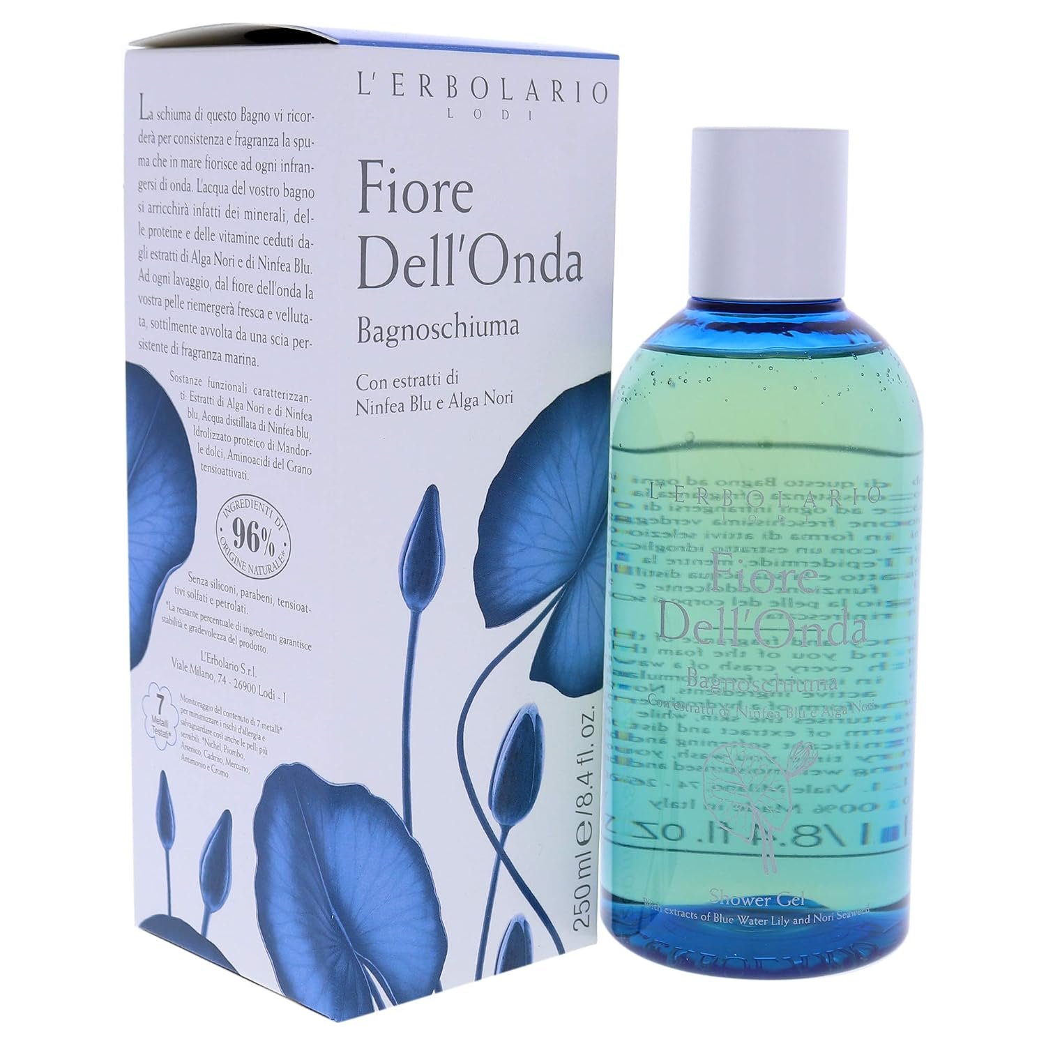 L'Erbolario Shower Gel – Moisturizing Body Wash with Sea Minerals – Toning and Protecting Body Soap for Soft, Velvety Skin - Fiore Dell’Onda - 8.4 oz - Image 3