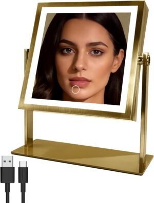 Ruacq Makeup Mirror with Lights, Du...