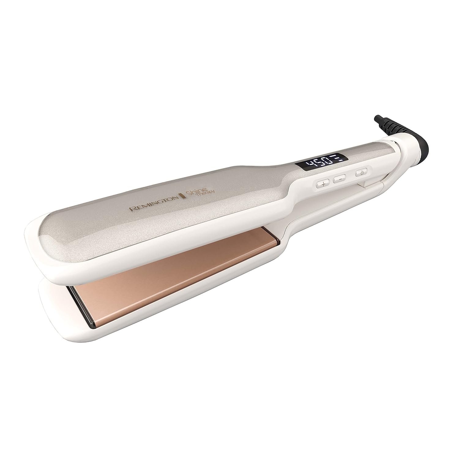 Remington Shine Therapy 2 Inch Hair Straightener, Argan Oil & Keratin | Ceramic flat iron plates infused with Argan Oil and Keratin, reduces frizz for shiny, smooth results. - Image 3
