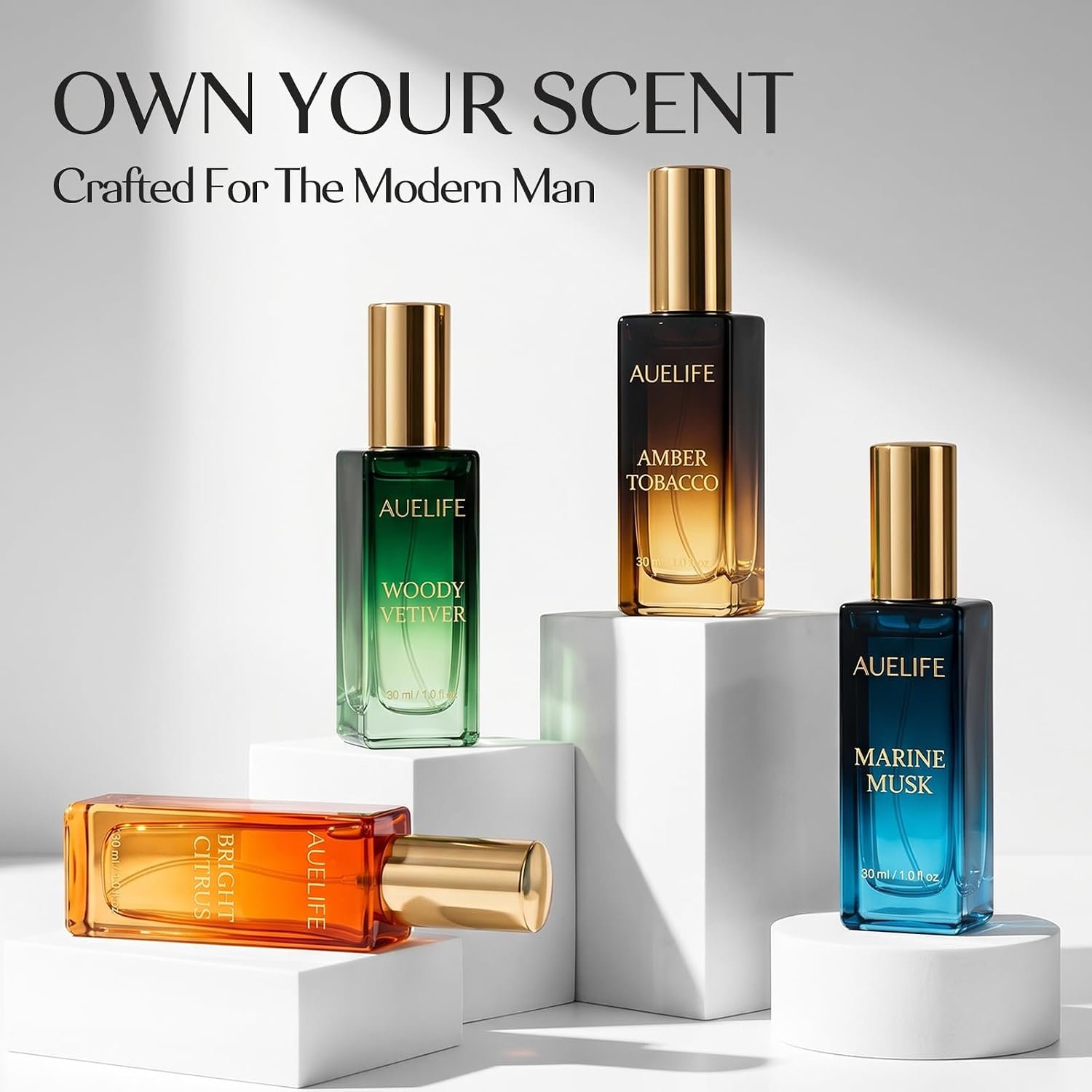 Auelife Men's Perfume Gift Set, 4x30mL Cologne, Gifts for Father, Dad & Him - Image 3