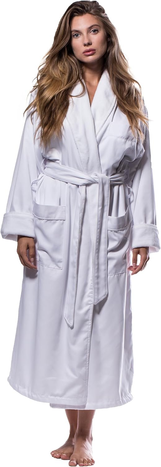 Turquaz Robes for Women - Luxury Plush Lined Bathrobe, 100% Polyester Microterry & Microfiber, Cozy & Elegant Womens Robe