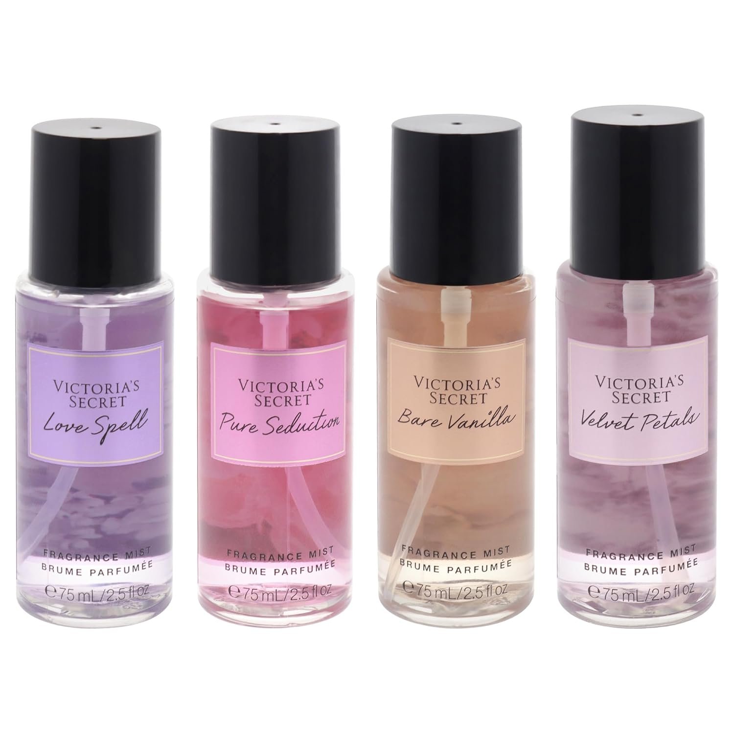 Victorias Secret The Best of Mist Set for Women - 4 Pc Gift Set with Love Spell & Pure Seduction Fragrance Mists - Image 2