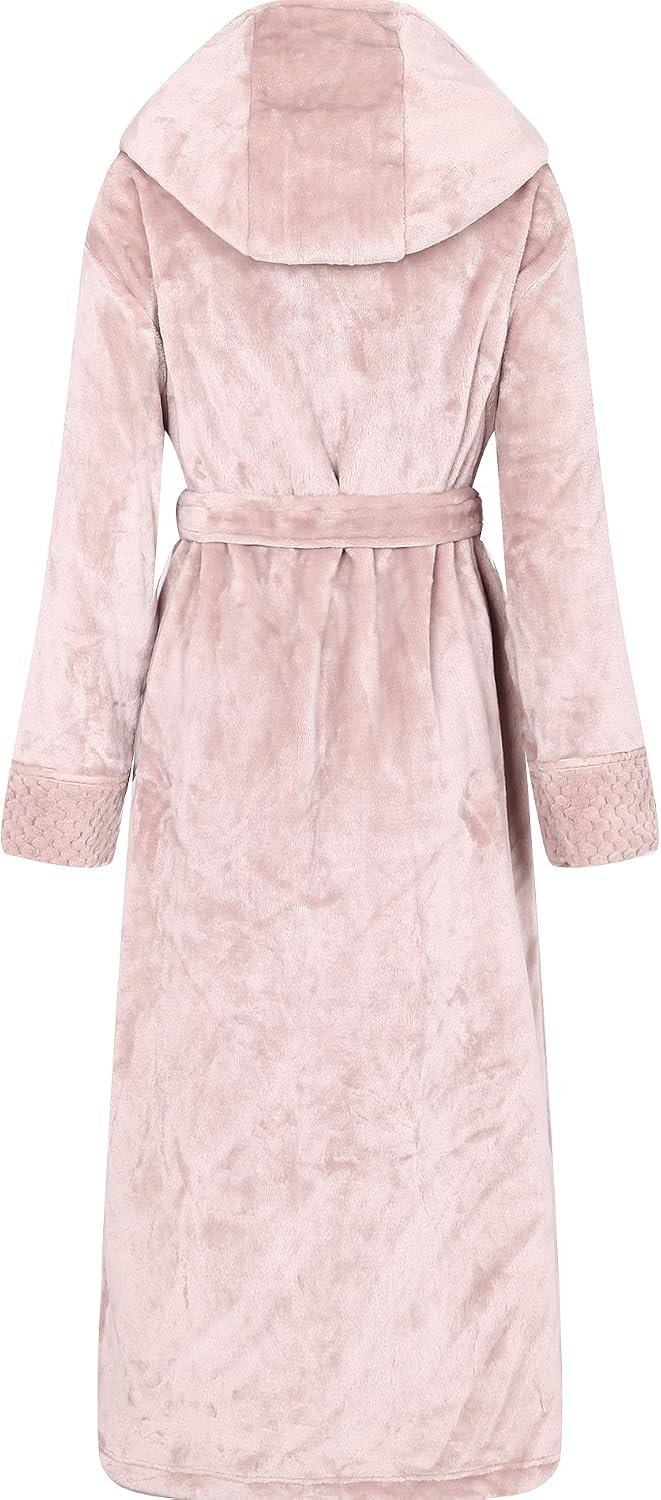 Richie House Women's Plush Soft Warm Fleece Bathrobe Robe RH1591 - Image 3