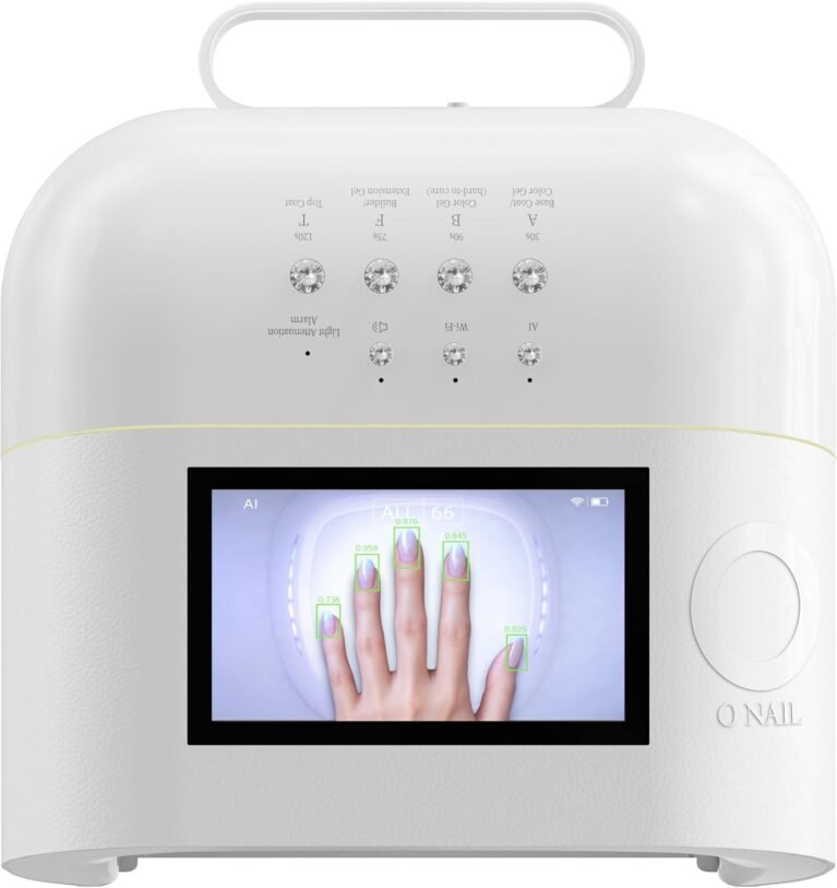 AI UV LED Nail Lamp for Gel Nails - ONAIL Cordless 20,000mAh Built-in Battery Fast Charging Professional Gel Nail Dryer with Portable Handle, Smart Precision Scan Curing Light for Nail Techs Salons