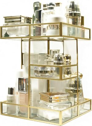 360 Rotating Makeup Organizer, Luxu...