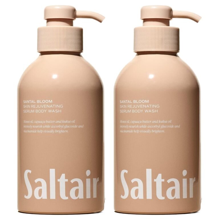 Saltair Body Wash 2-Pack | Santal Bloom Moisturizing Shower Gel | 2x 17oz | Gentle easy-rinsing lather for a comfortable straightforward everyday bath regimen