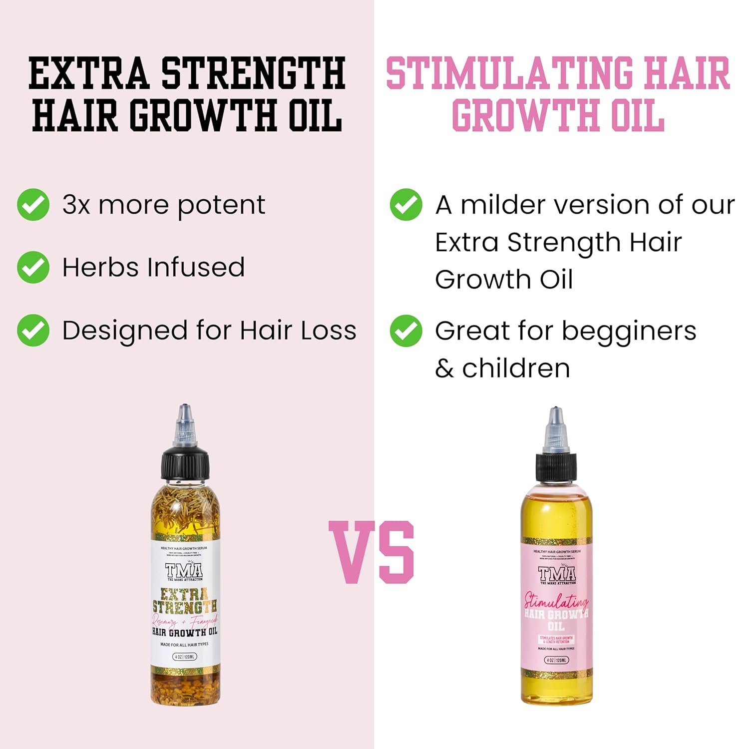 The Mane Attraction Extra-Strength Herbal Hair Growth Oil, 4 Fl Oz | Rosemary & Fenugreek Blend, Castor & Vitamin E Infusion, Scalp-nourishing for All Hair Types - Image 8