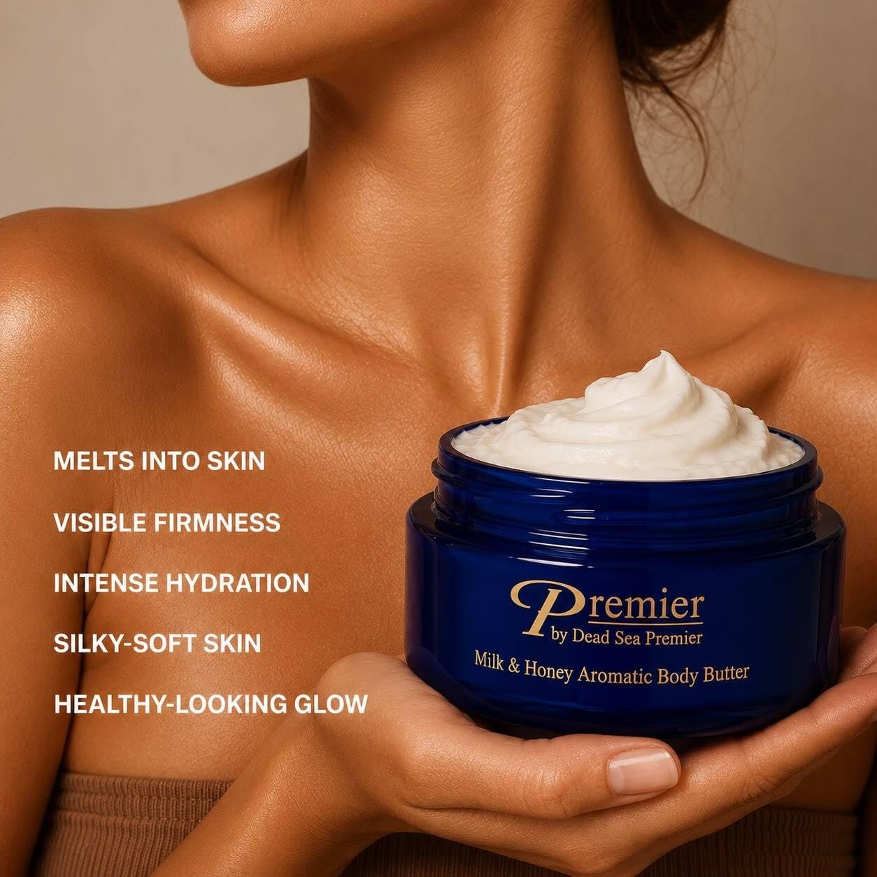 Premier Dead Sea Anti-Aging Body Cream - Milk & Honey 5.95 Fl Oz | For Dry Skin with Dead Sea Minerals, Firming Lotion for Women, Luxury Skin Care - Image 5