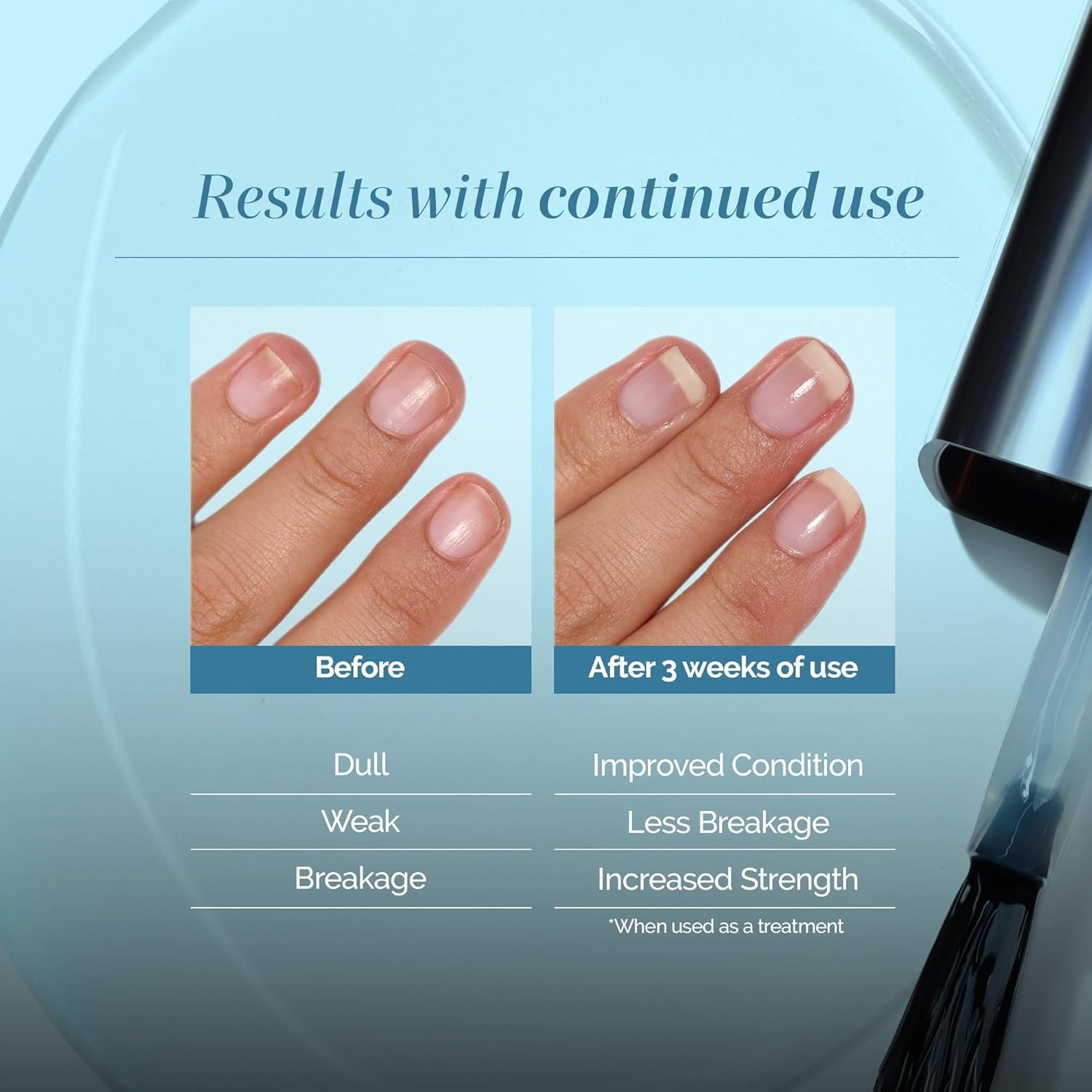 LONDONTOWN Nail Strengthener and Growth, Clear Nail Polish | Nail Hardener, Supports Length, Repairs Weak Brittle Nails, Adds Shine - Image 2