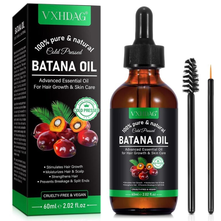 Batana Oil - 100% Pure & Natural from Honduras for Hair Growth, Eliminates Split Ends, Enhances Radiance & Nourishment for All Hair Types, 2.02 fl oz