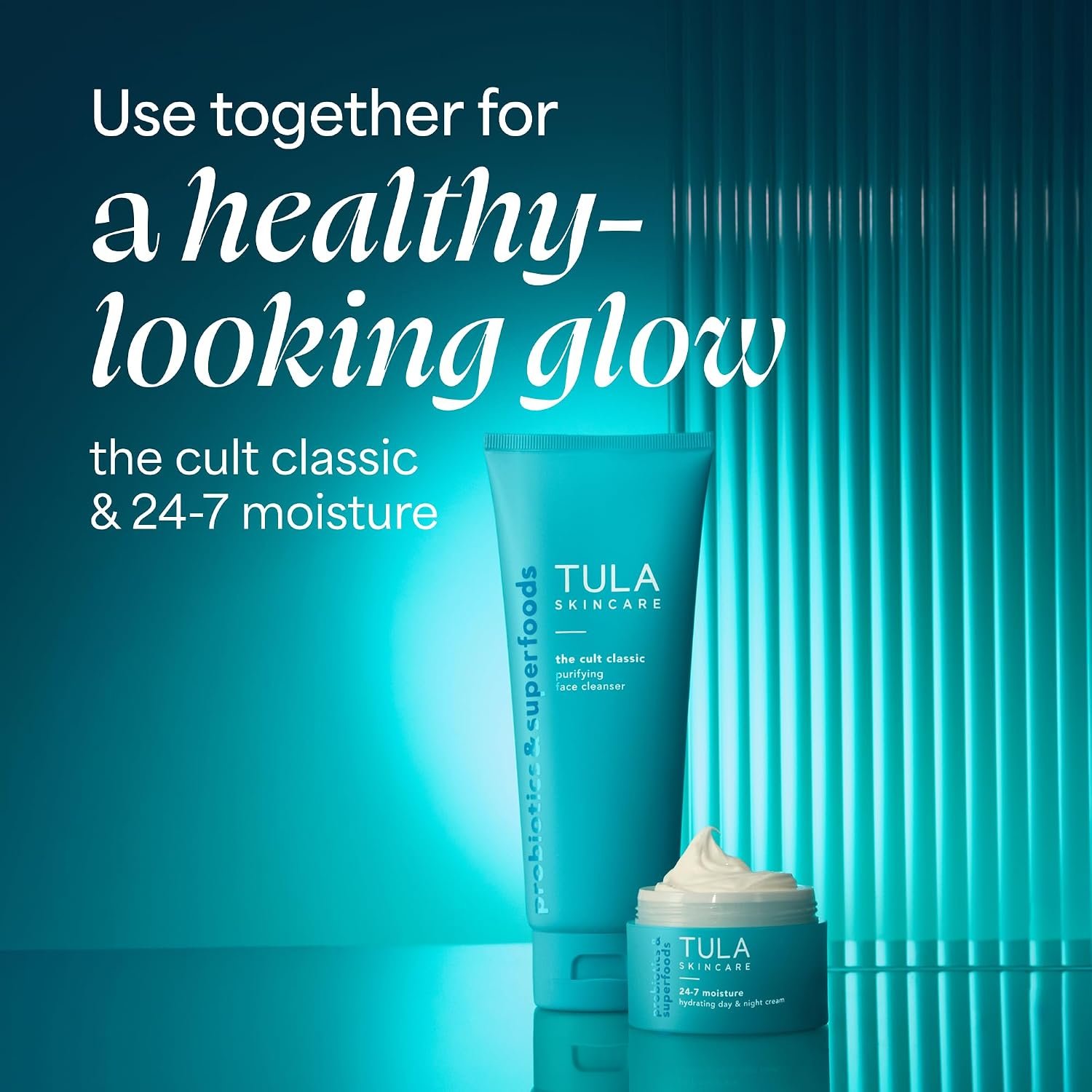 TULA Skin Care 24-7 Hydrating Day & Night Cream - Supersize, Anti-Aging Moisturizer for Face, Contains Watermelon & Blueberry Extract, 3.4 oz. - Image 7