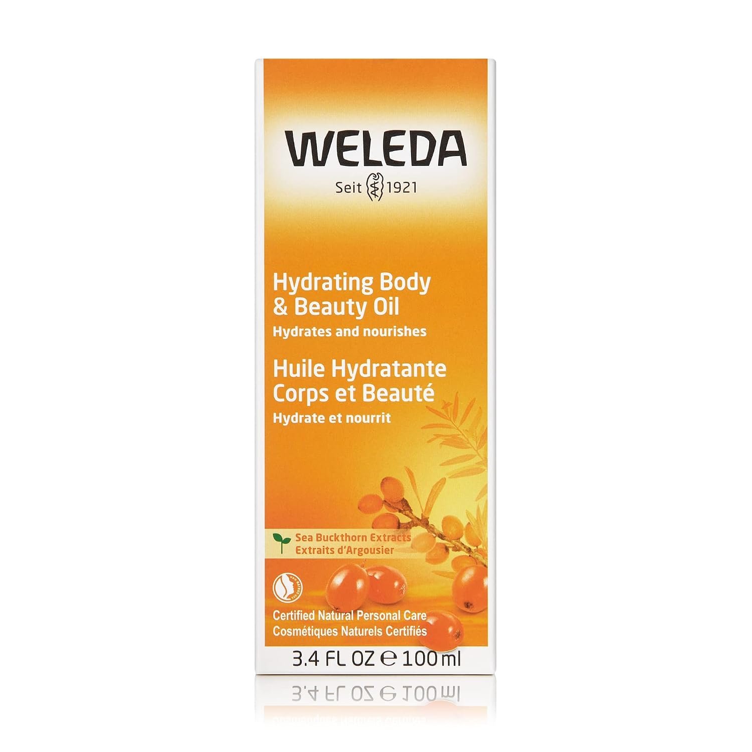 Weleda Hydrating Sea Buckthorn Body and Beauty Oil, 3.4 Fluid Ounce, Plant Rich Body and Beauty Oil with Sea Buckthorn and Sesame Oils - Image 2