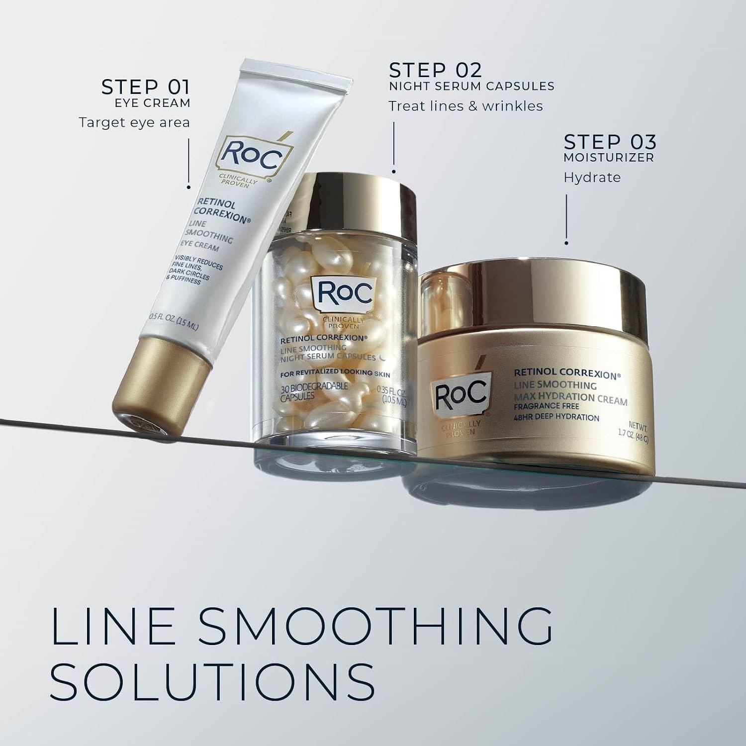 RoC Retinol Correxion Under Eye Cream for Dark Circles & Puffiness, 0.50z | Anti-Aging Retinol Eye Treatment, Clinically Proven, Daily Wrinkle Cream for Women & Men, Absorbs Fast, packaging may vary - Image 10