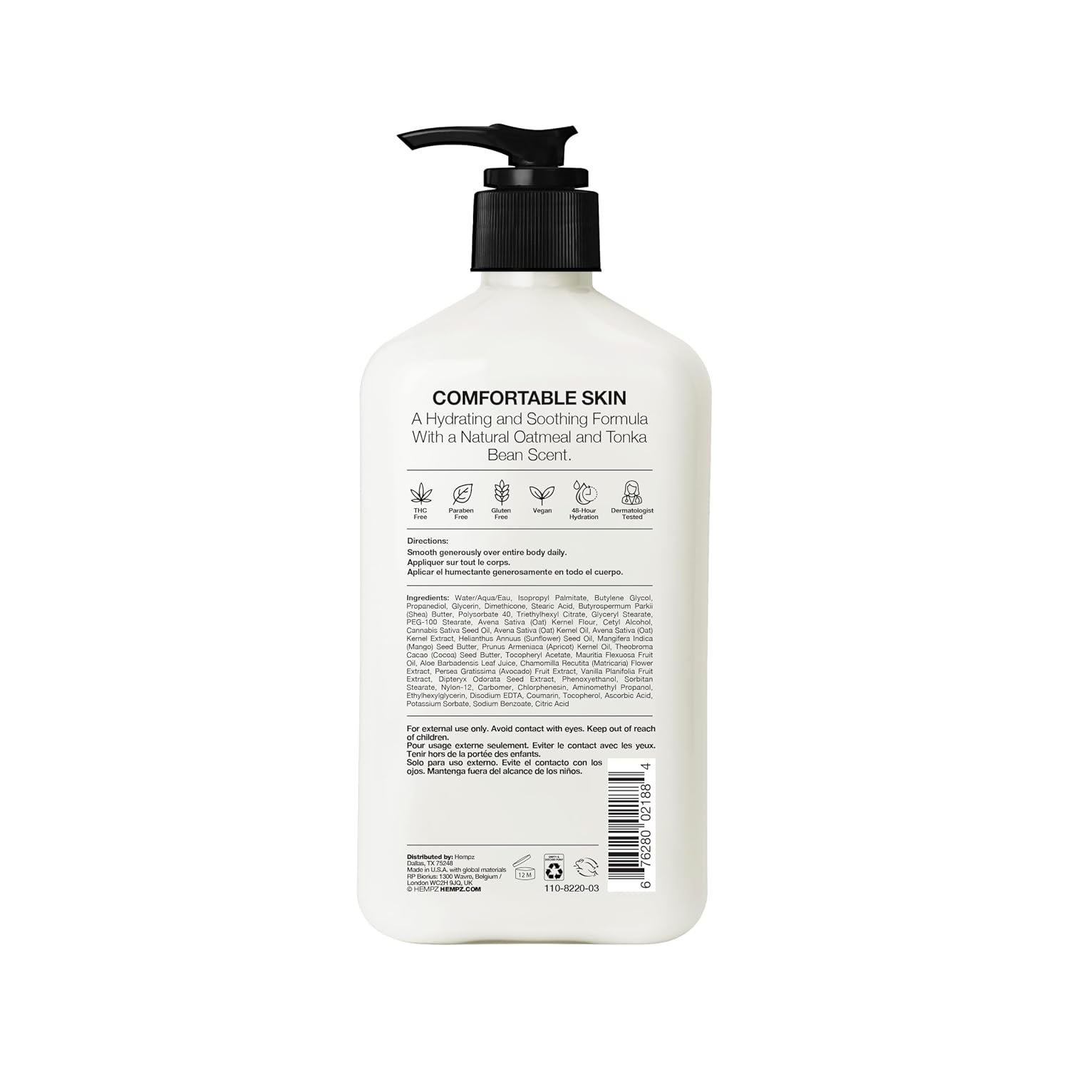 Hempz Sensitive Skin Herbal Moisturizer: Soothing Lotion, 17 Fl Oz | Gentle formula fits easily into a daily self-care routine - Image 2