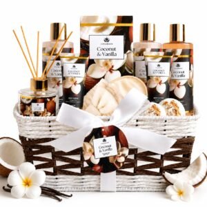 Spa Gift Basket for Women, Coconut ...