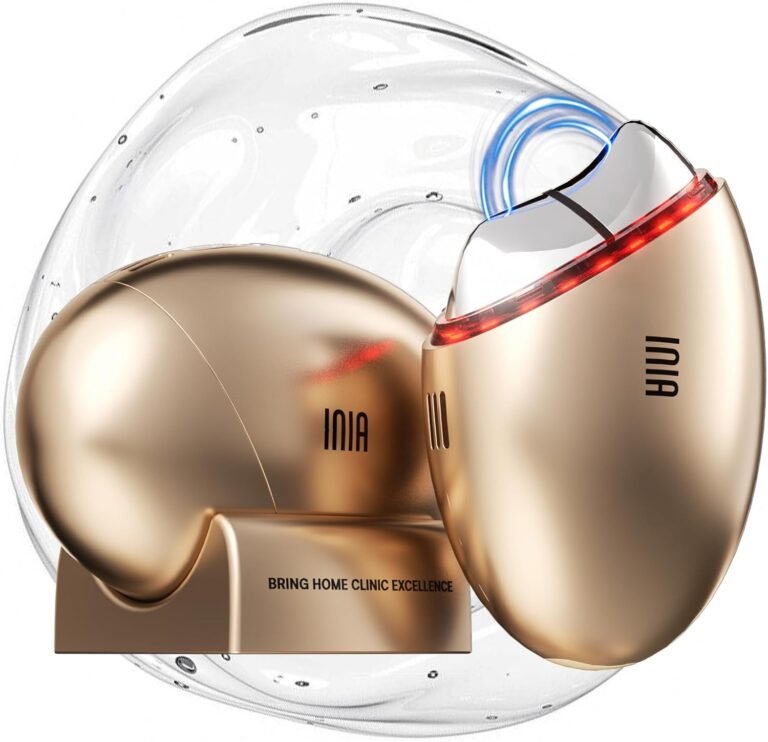 INIA 7-in-1 Red Light Therapy for Face and Neck Gua Sha Facial Tool Device | Facial Massager Tool, with Thermal and Cryo Mode, for Puffiness & Firming, Skincare Tool