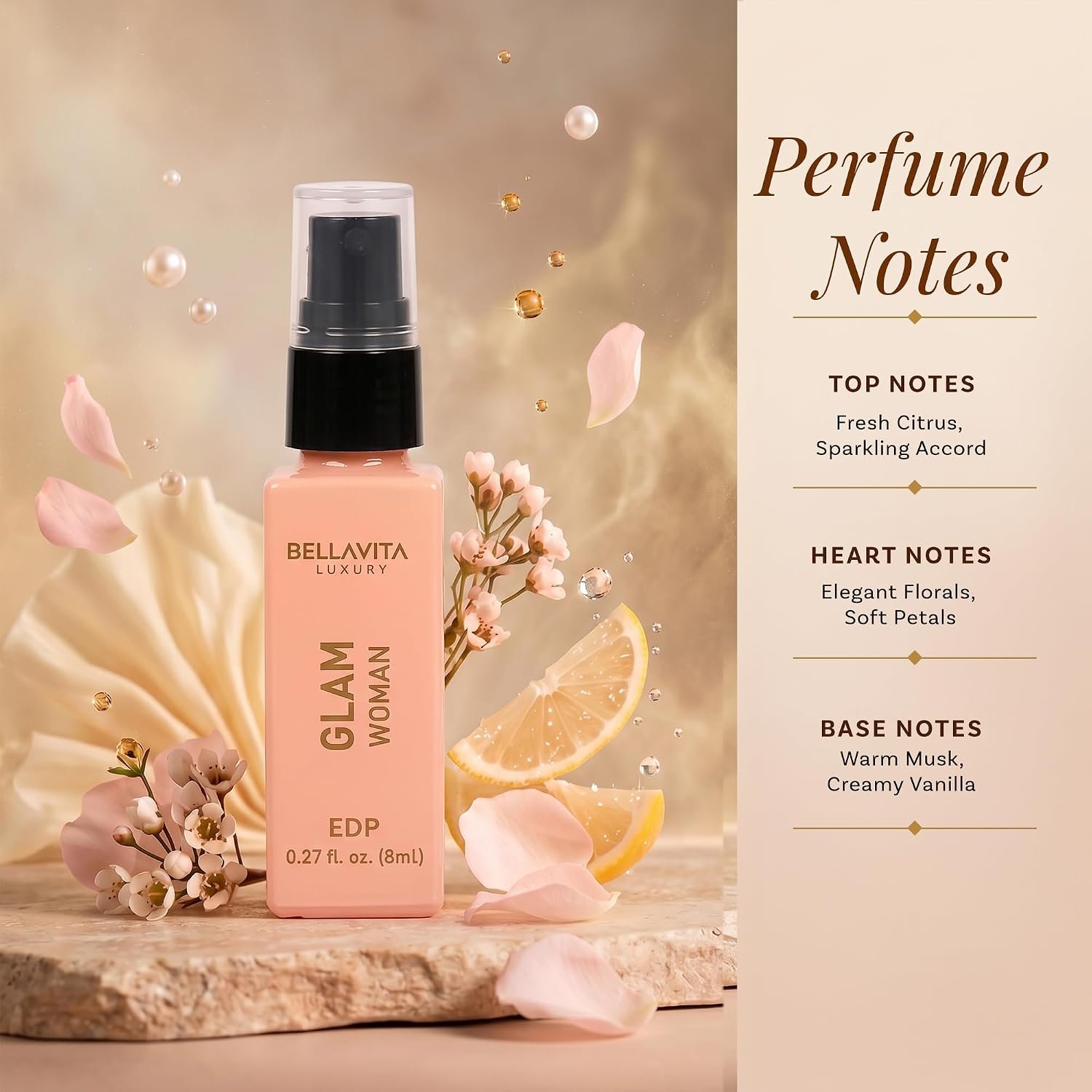 Bellavita Luxury Women's Perfume Discovery Gift Set with Date, Glam, Diva, Rose, Hot Mess, White Oud, and Senorita | 7 X 8ml | Floral, Fresh, Fruity Scent Profile - Image 5