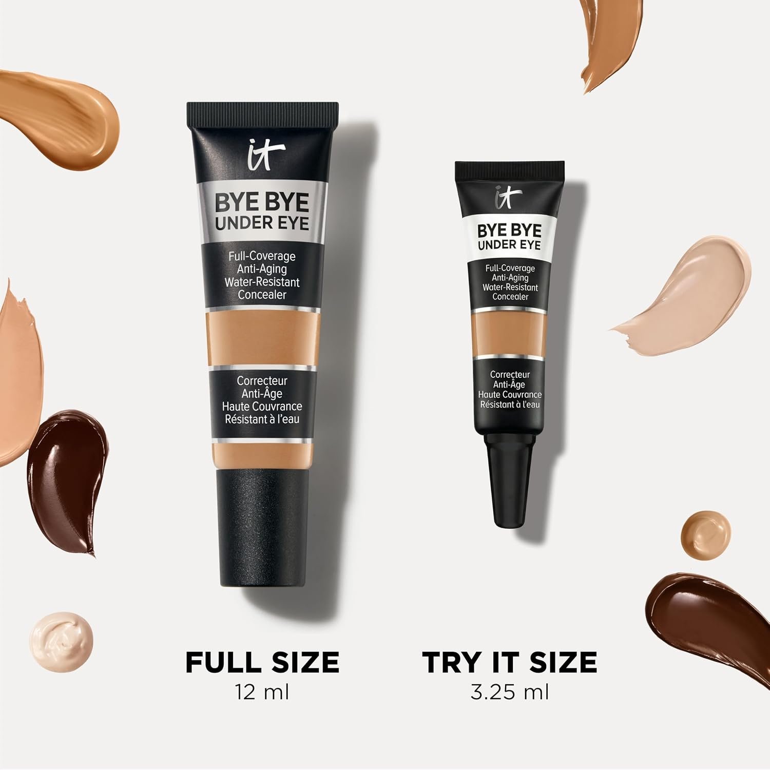 IT Cosmetics Bye Bye Under Eye Anti-Aging Full Coverage Concealer | Water-resistant Eye + Face Concealer for Dark Circles, Reduce Fine Lines, Hydrating Natural Finish, For All Skin Types - Image 7