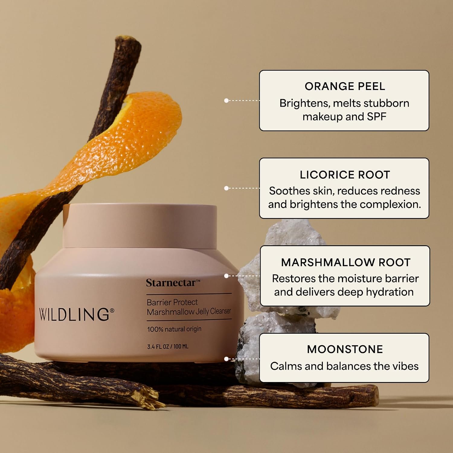 Wildling Barrier BFF Duo | Skin Barrier Supporting Essentials | Repairs + Plumps + Hydrates | Starnectar Barrier Protect Jelly Cleanser + Empress Oil Duo | Certified Organic + Natural + Cruelty Free - Image 4