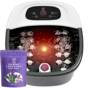 Foot Spa Bath Massager with Heat Bu...
