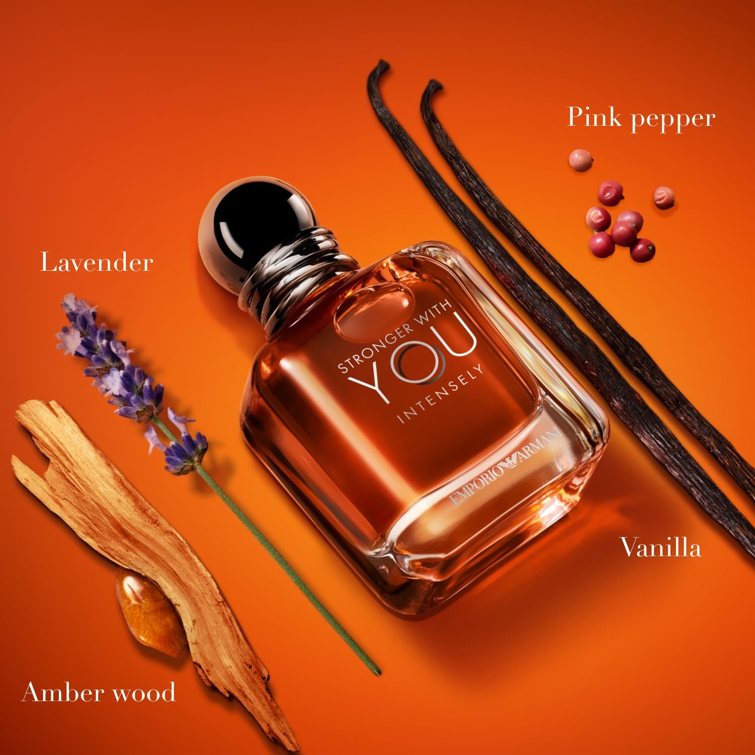 Armani Beauty Stronger With You Intensely - Warm & Spicy Cologne for Men | Long Lasting Fragrance with Pink Pepper, Lavender & Vanilla - Iconic Woody Mens Scent Perfect for Date Night - Image 2