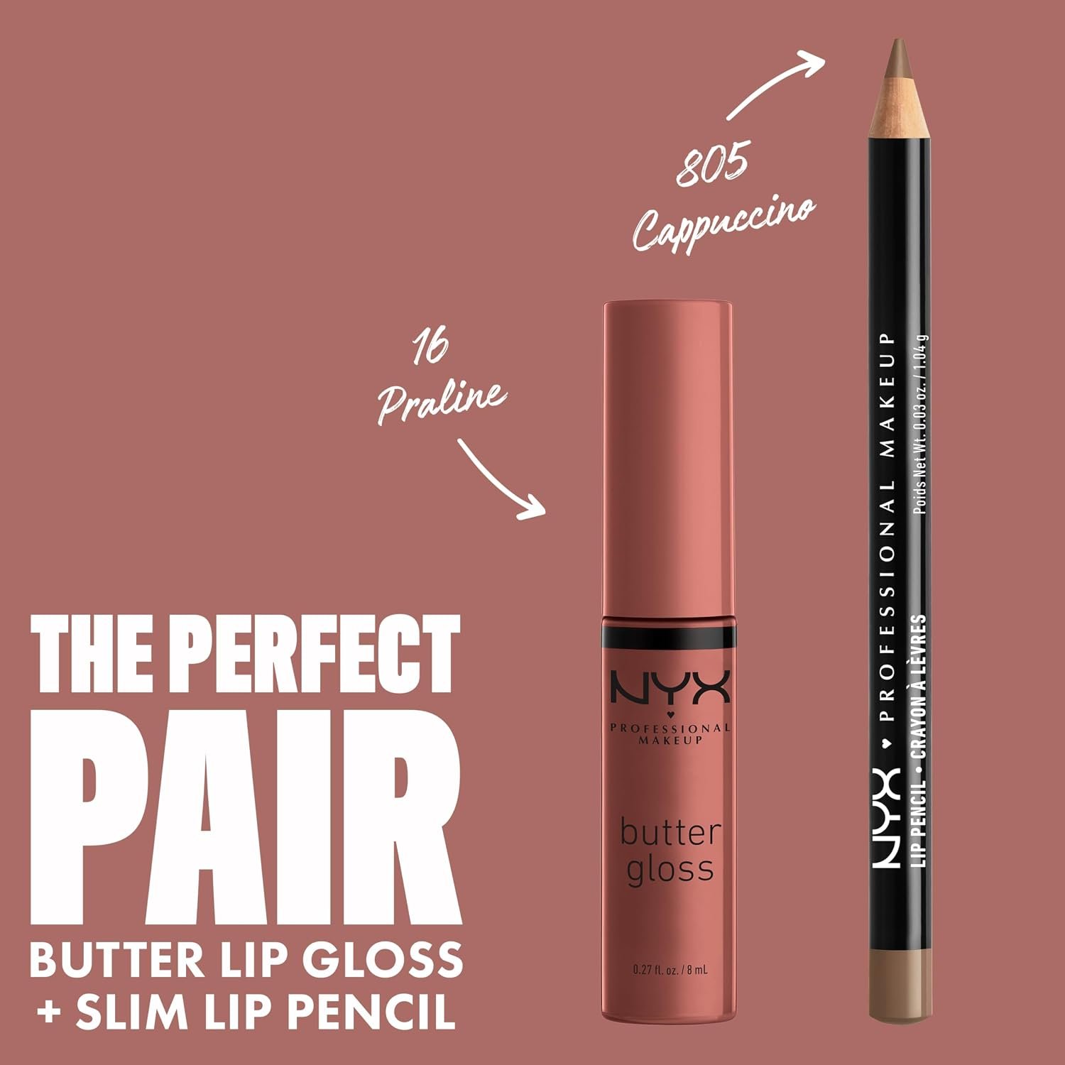 NYX PROFESSIONAL MAKEUP Butter Gloss, Non-Sticky Lip Gloss - Praline (Deep Nude) - Image 4