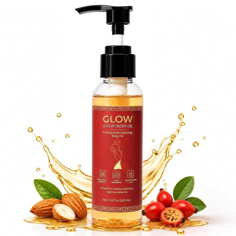 Glow Body Oil for Women, Luxury Hydrating Body Oil for Dry Skin, After Shower Moisturizing Oil with Lightweight Non Greasy Formula, Nourishing Skin Care for Full Body