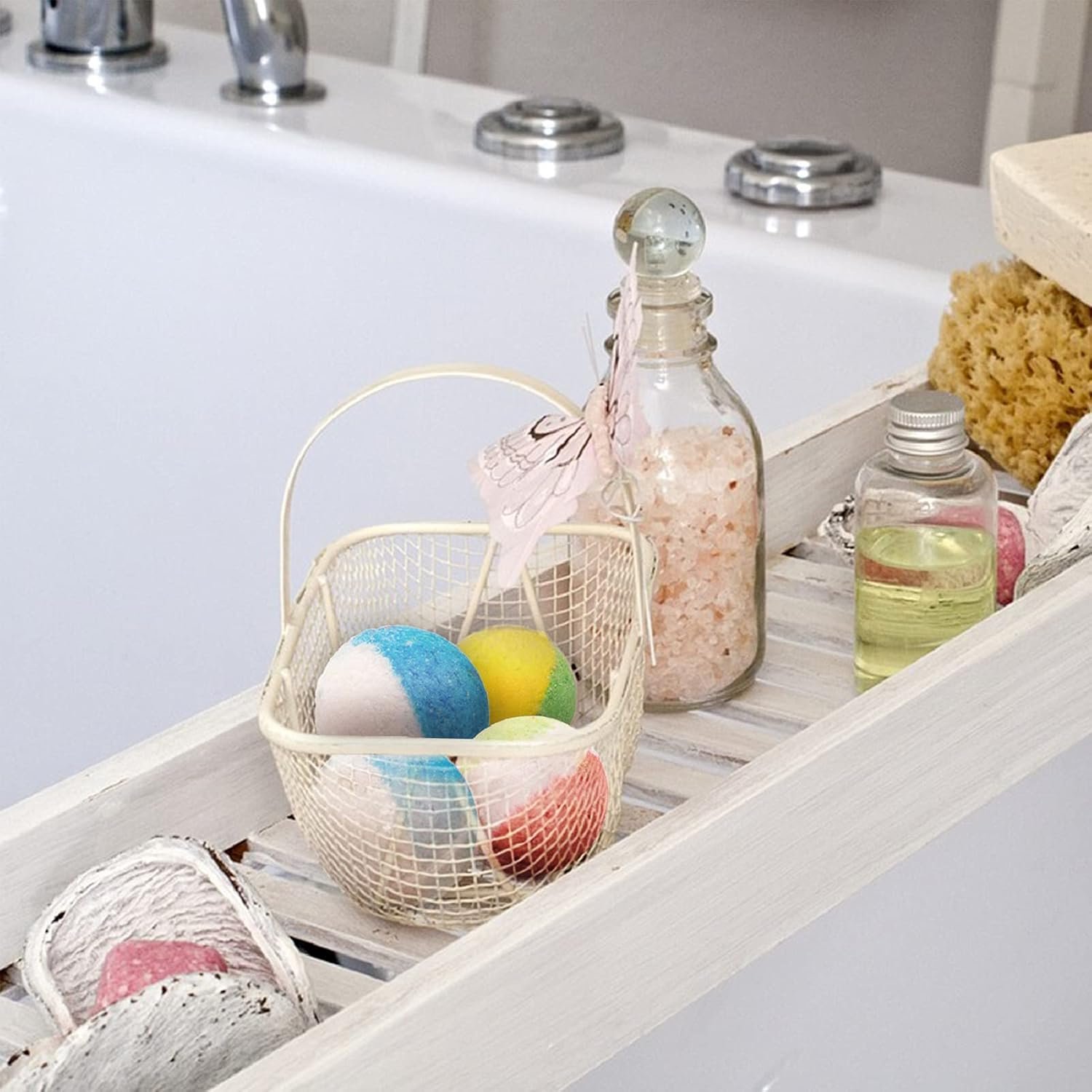 INTEYE Organic Bath Bomb Set, 24 Moisturizing Essential Oil Fizzies | 24 handmade fizzies rich in essential oils, moisturize dry skin. Great for all: birthday, Christmas, Mother's Day - Image 8