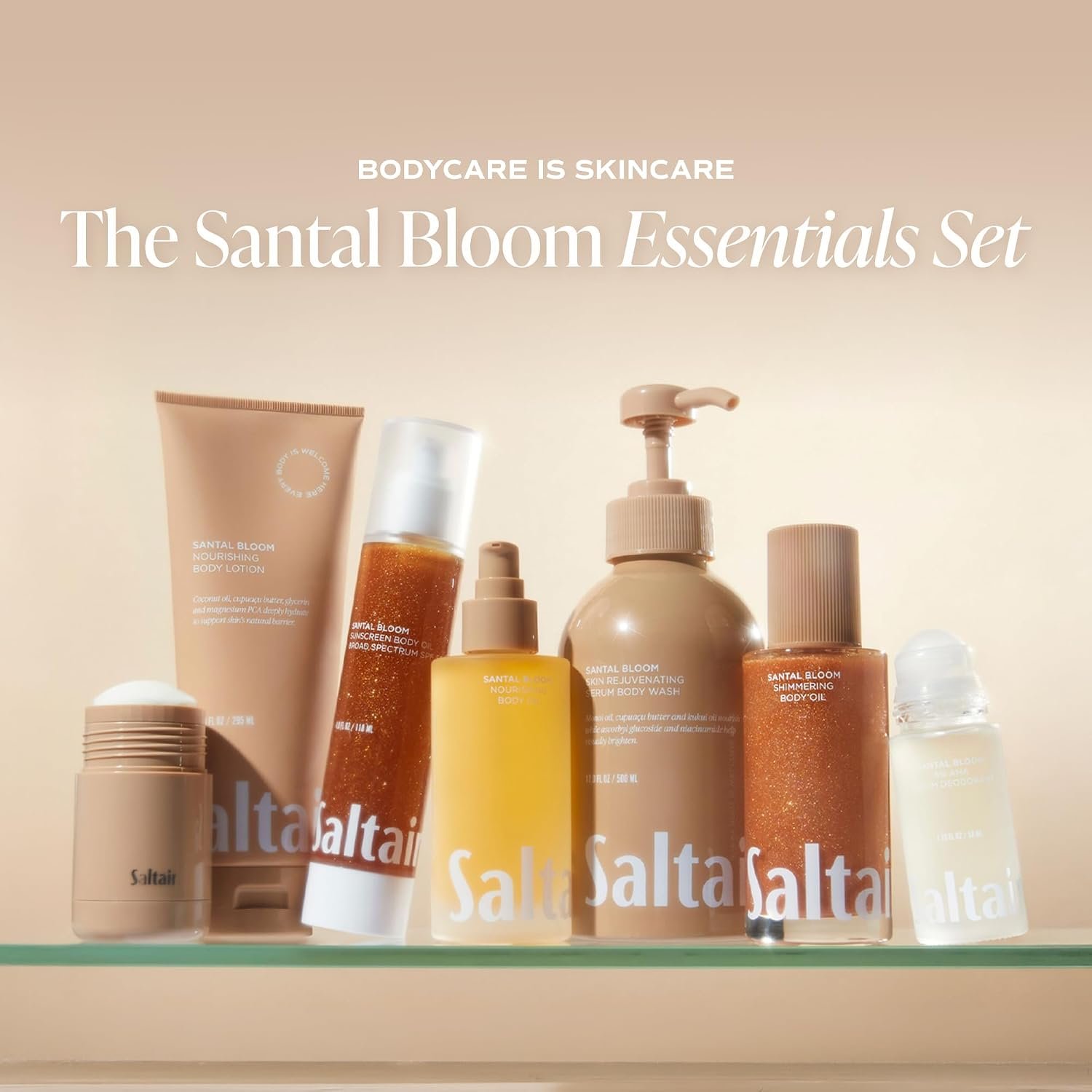 Saltair Body Wash 2-Pack | Santal Bloom Moisturizing Shower Gel | 2x 17oz | Gentle easy-rinsing lather for a comfortable straightforward everyday bath regimen - Image 3