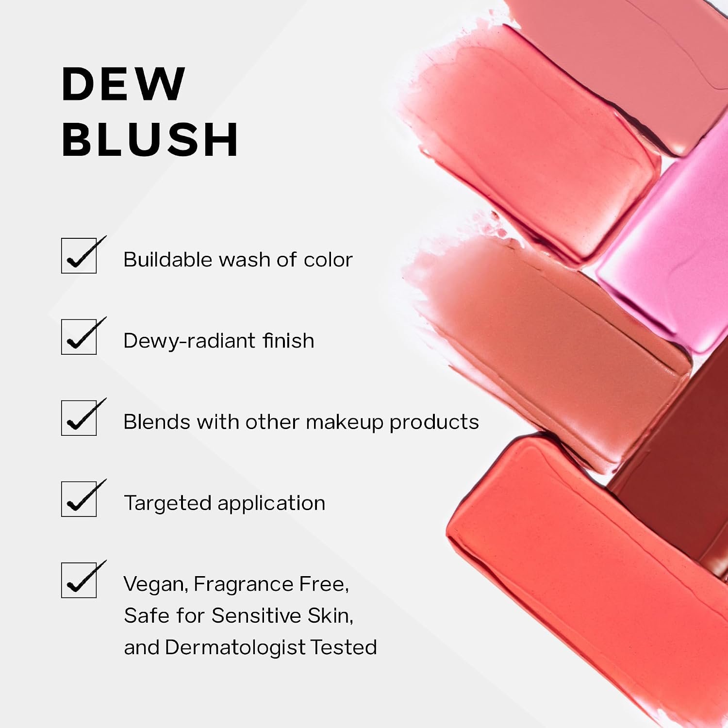 Saie Mini Dew Liquid Blush for Cheeks, Travel Size, Lady (.24 oz) | Mini Hydrating Liquid Cream Blush Stick with Skin-Loving Formula, Blendable, Dewy Blush for a Natural, Streak-Free Cheek Tint - Image 4