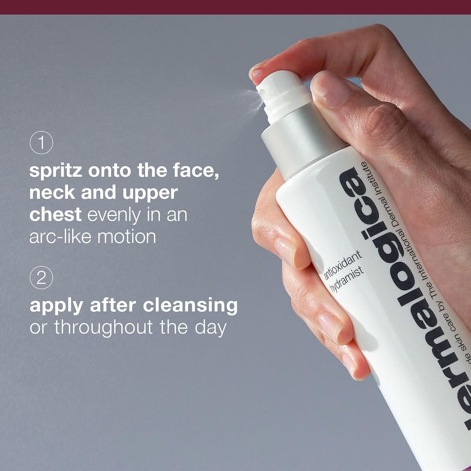 Dermalogica Antioxidant Hydramist, Anti-Aging Toner Spray | Helps Firm Skin with Pea Extract, Hydrates to Reduce Fine Lines, Refreshing Mist for After Cleansing or Over Makeup - Image 4