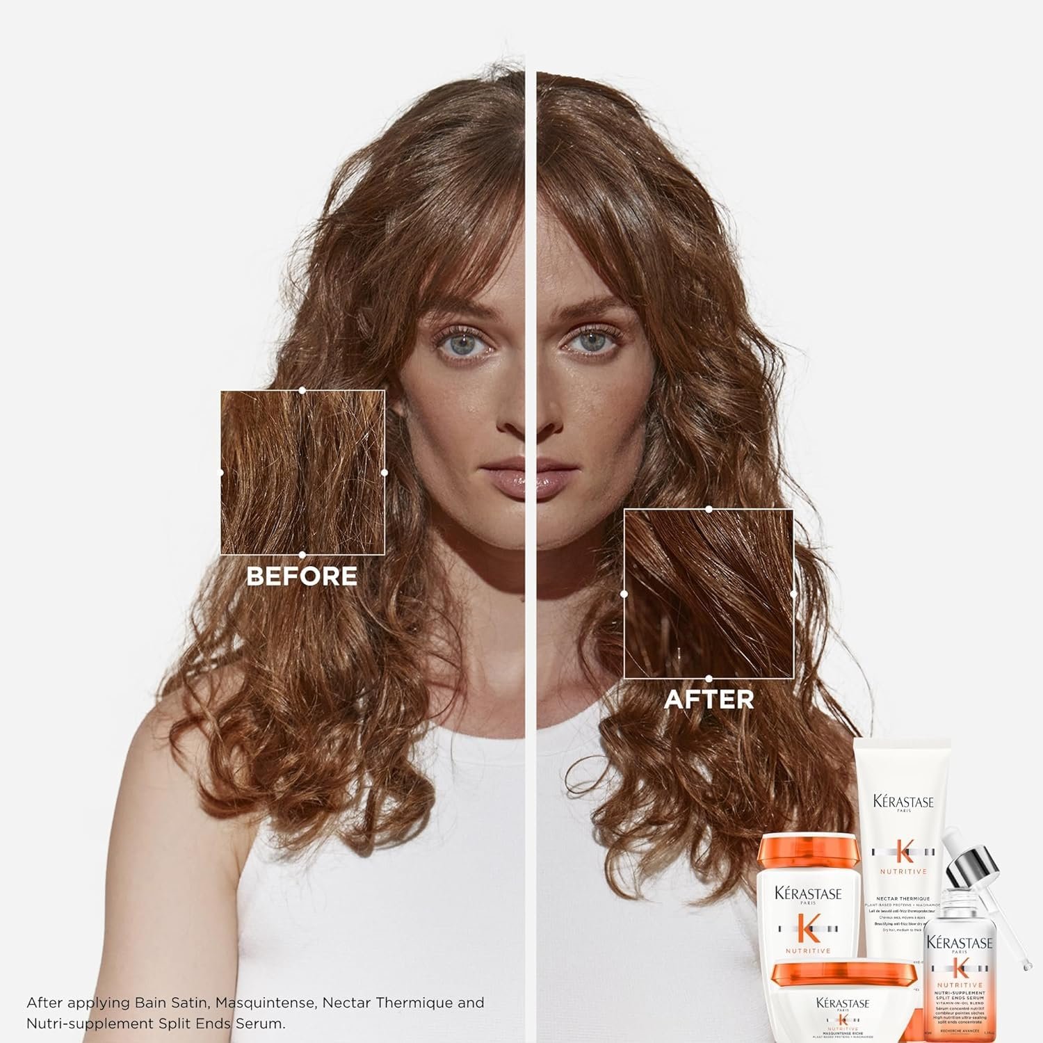 Kerastase Nutritive Bain Satin Shampoo | Gently Cleanses & Replenishes Moisture for Soft, Shiny Hair | With Plant-Based Proteins & Niacinamide | For Fine to Medium Dry Hair - Image 4