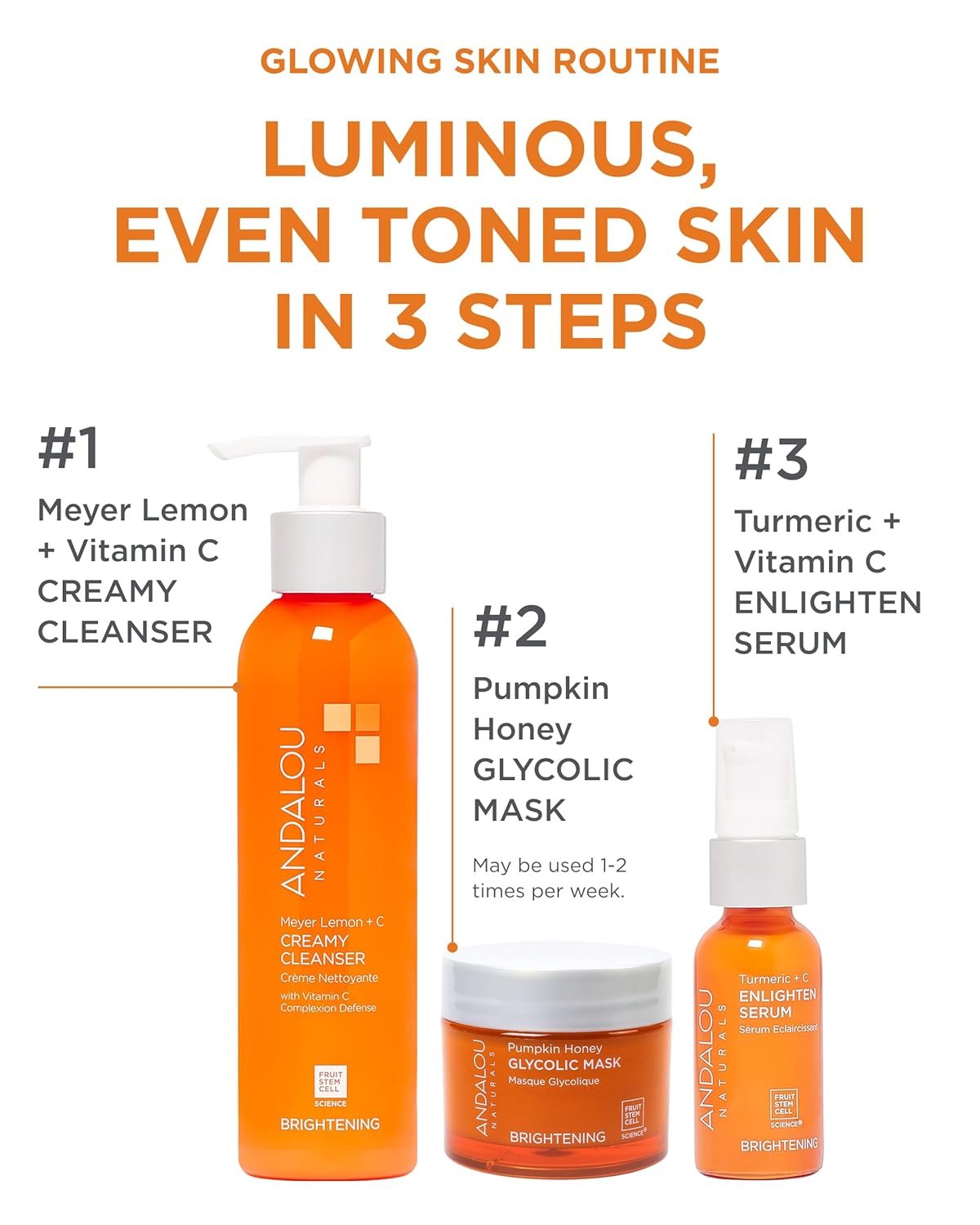 Andalou Naturals Pumpkin Honey Glycolic Mask (1.7 fl oz) - Image 6