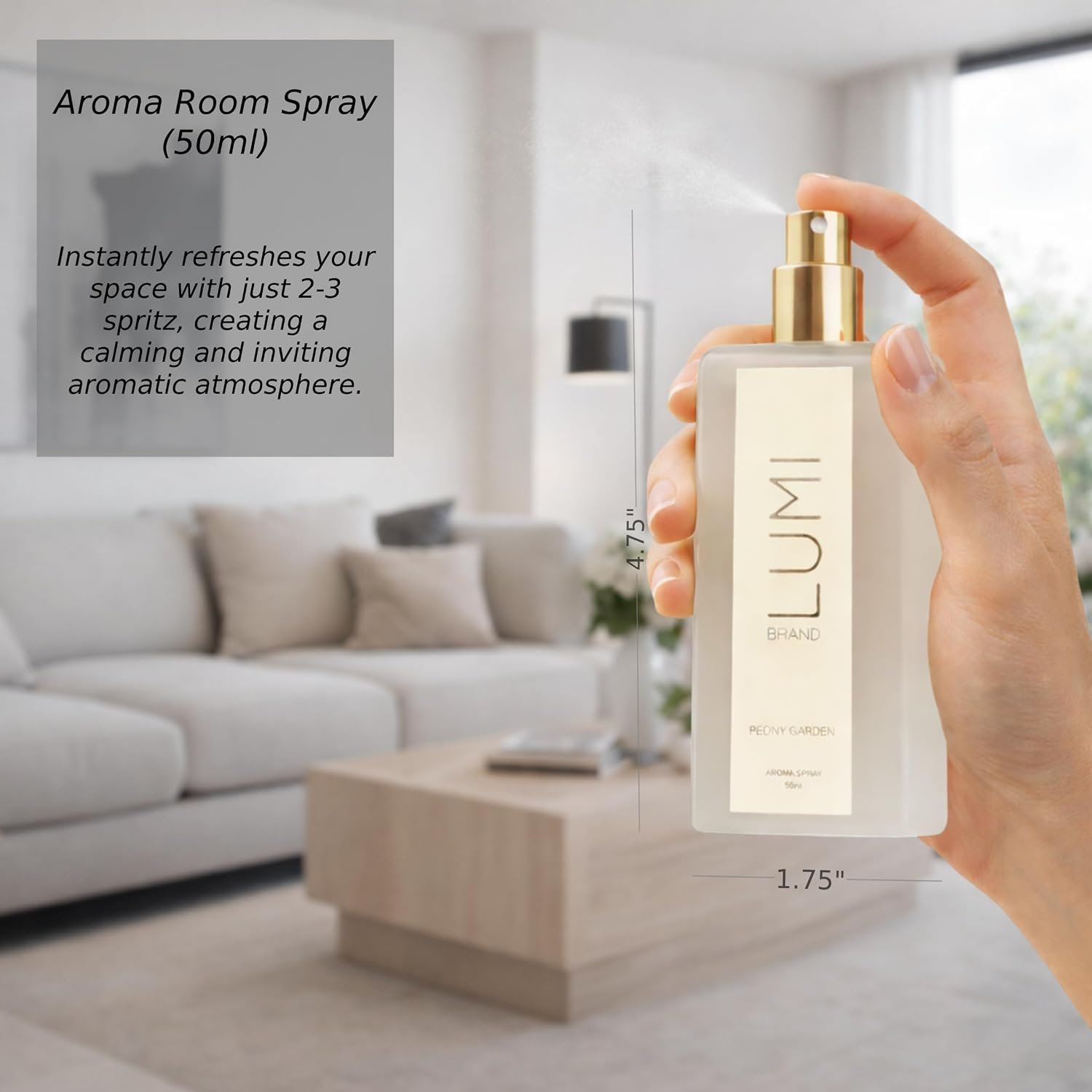Luxury Aroma Gift Set | Peony Garden Scent - Reed Diffuser (200ml), Wood Wick Soy Candle (200g), Room Spray (50ml) | Includes Dried Flowers & 8 Reeds | Luxurious Fragrance for Home Décor | Great Gifts - Image 6