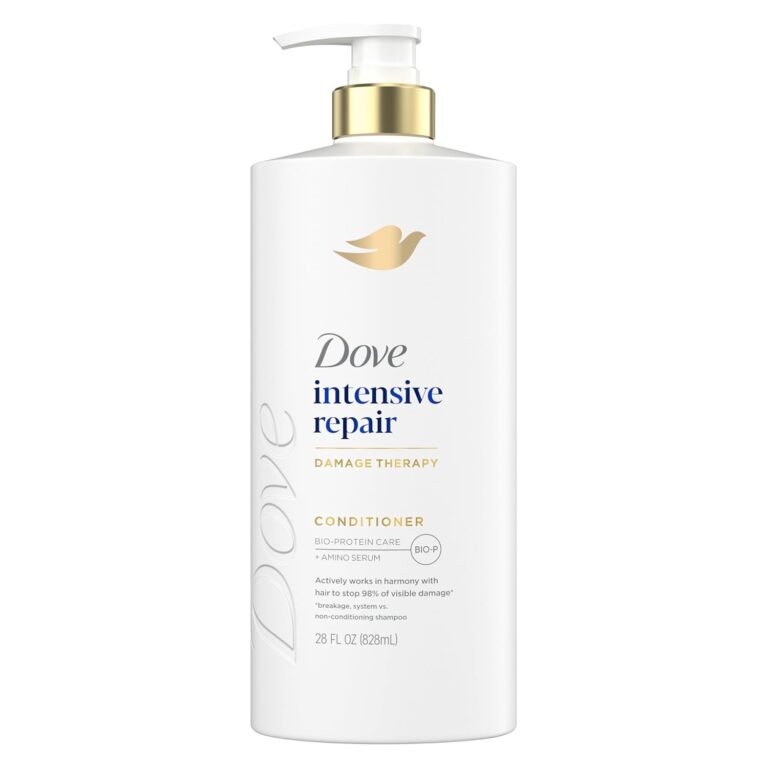 Dove Intensive Repair Conditioner for Damaged Hair & Breakage 28oz | Helps restore hair, stop 98% visible damage & regenerate hair strength for stronger hair with Amino Serum & Bio-Protein Care