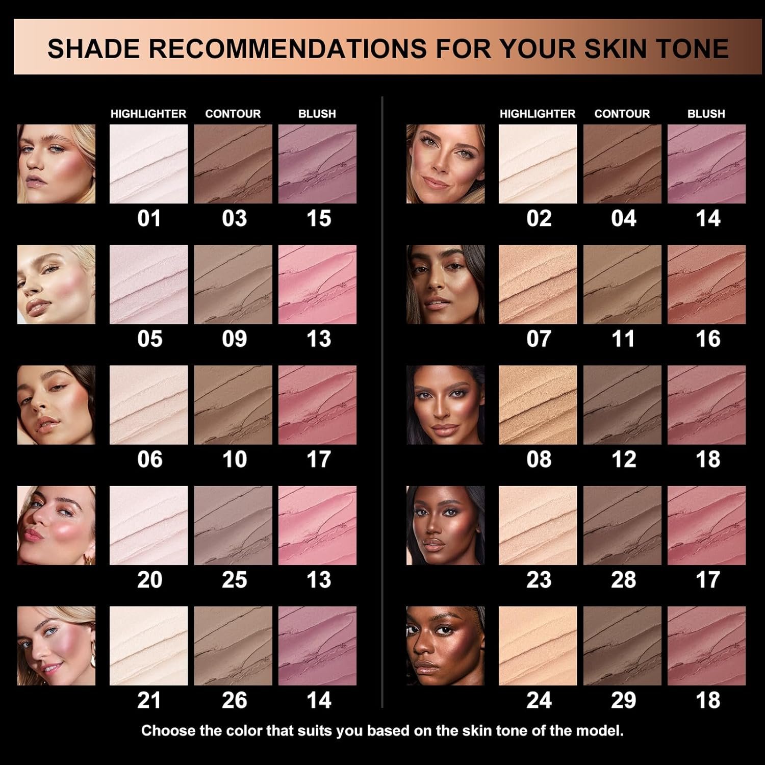 FOCALLURE 3 Pcs Cream Contour Sticks,Shades with Highlighter & Bronzer & Blush,Non-greasy Long-wear Face Contouring Pen,Easy to Sculpt the Face and Create a Lightweight Finishing Makeup,MEDIUM - Image 5