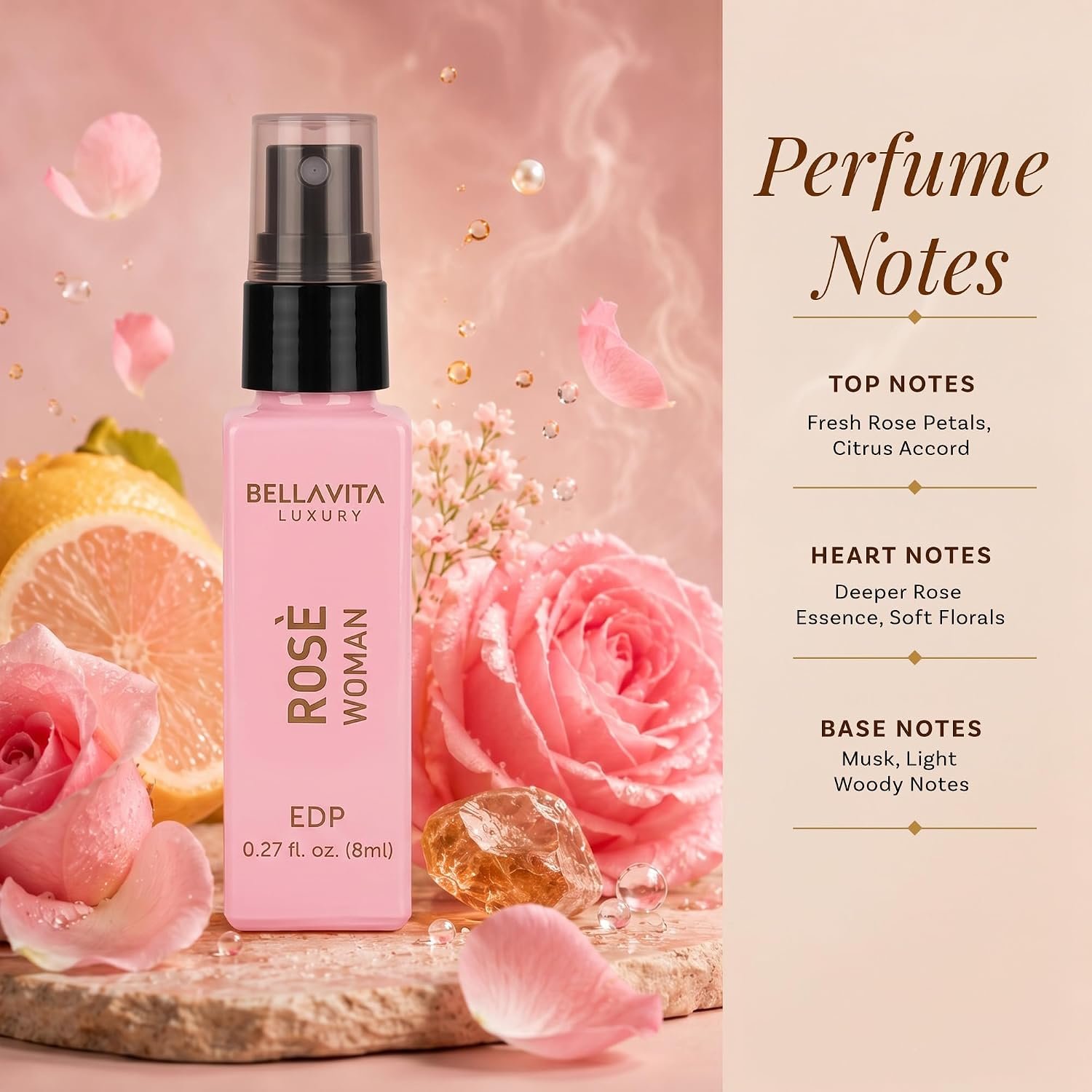 Bellavita Luxury Women's Perfume Discovery Gift Set with Date, Glam, Diva, Rose, Hot Mess, White Oud, and Senorita | 7 X 8ml | Floral, Fresh, Fruity Scent Profile - Image 7