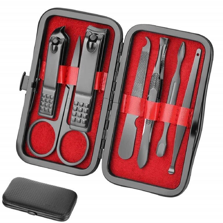 Aceoce Manicure Set Professional Nail Clippers Set Manicure Pedicure Kit | Stainless Steel Finger Toe nail Clippers,Mens Accessories,Personal Care Tools,Travel Nail Care Tools Kit,Gifts for Men Women