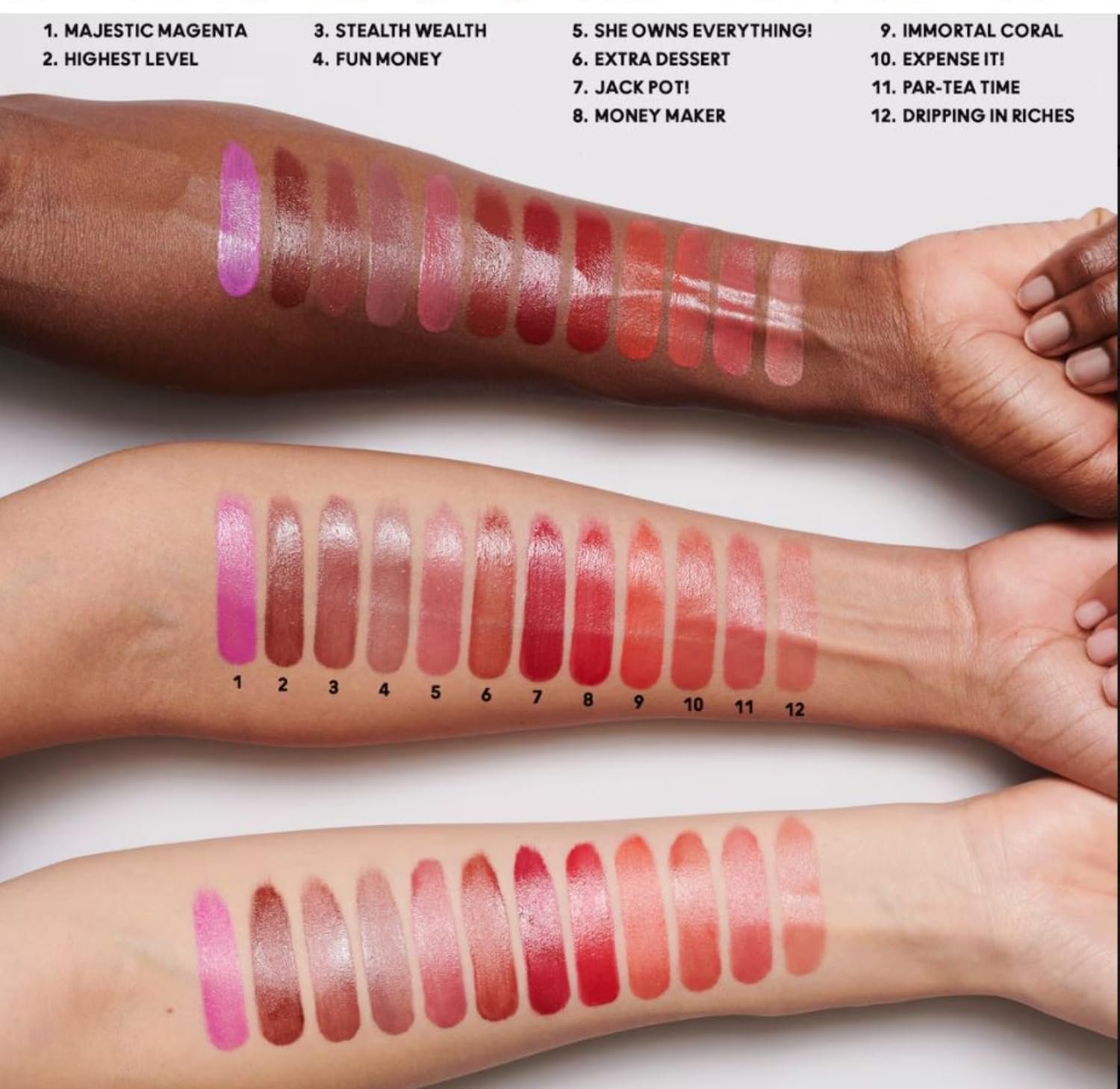 MAC Cosmetics Limited Edition Golden Girls Miniature Lustreglass Lipstick Vault x 12 - Vault and 12 Mini Lipsticks - Travel Size - Image 5