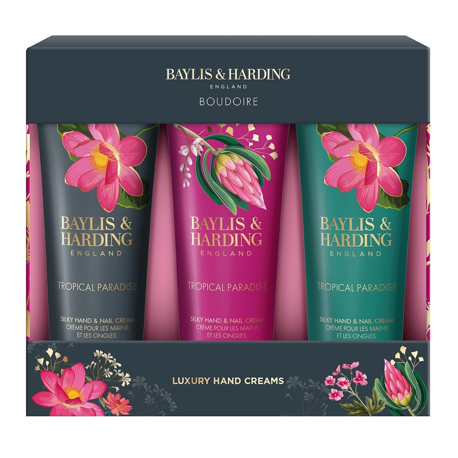 Baylis & Harding Boudoire Luxury Hand Cream Set, Gift Set for Women | Tropical Paradise, Vegan Friendly, 1 Pack - Image 2