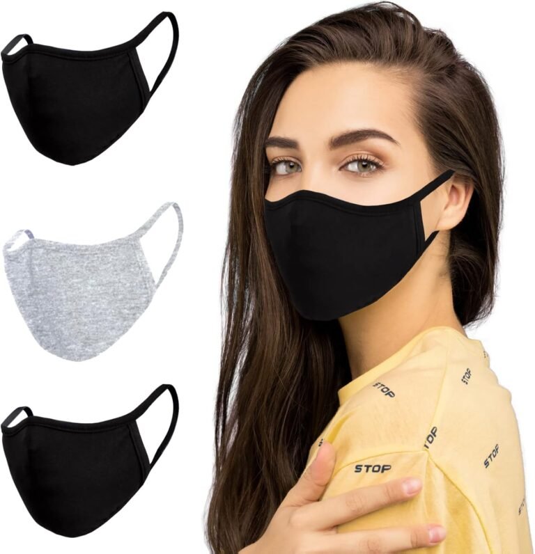Cotton Face Masks - Breathable Washable Reusable Masks For Adults - Comfortable Face Covering