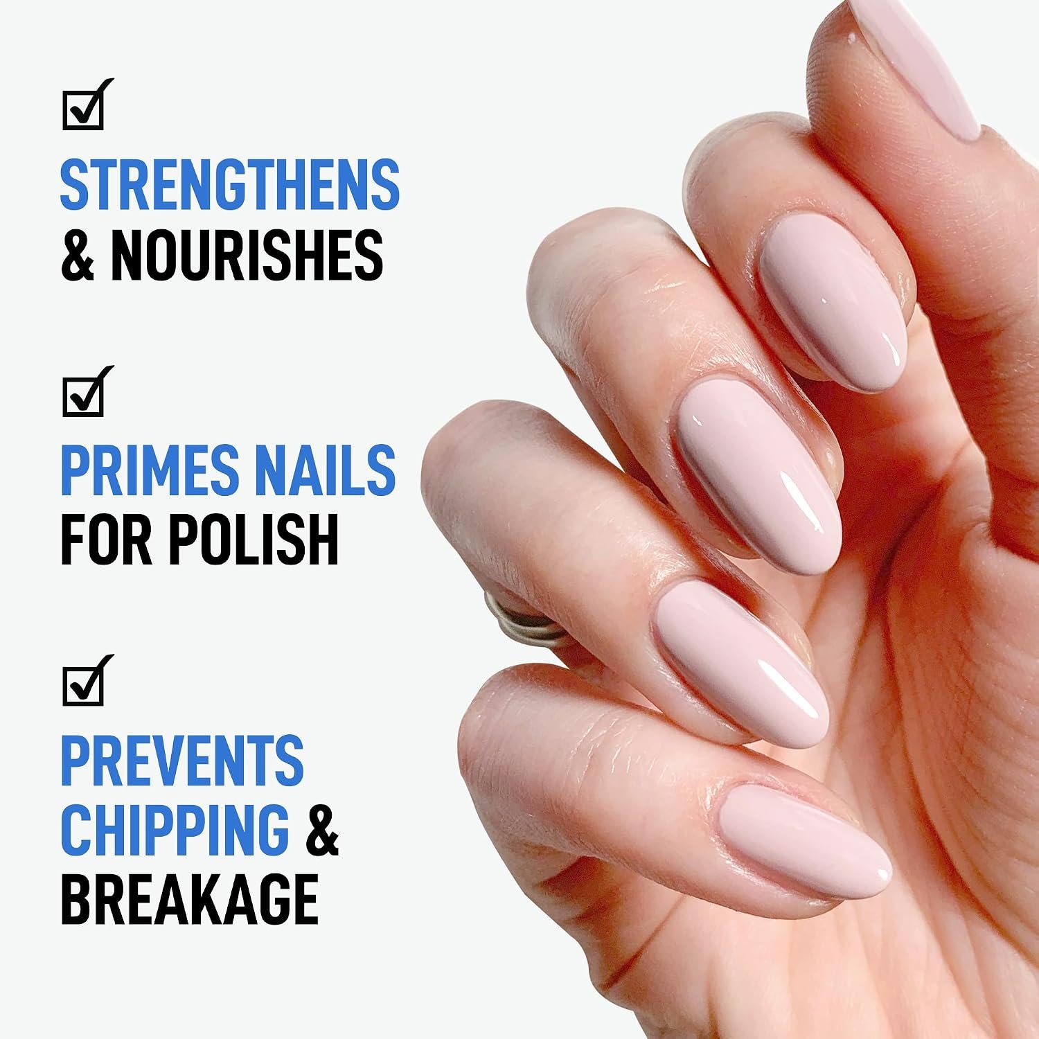 LONDONTOWN kur Nail Hardener & Base Coat Nail Polish | 2-in-1 Strengthening Treatment for Weak, Brittle Nails, Biotin-Infused Anti-Breakage Nail Strengthener - Image 5